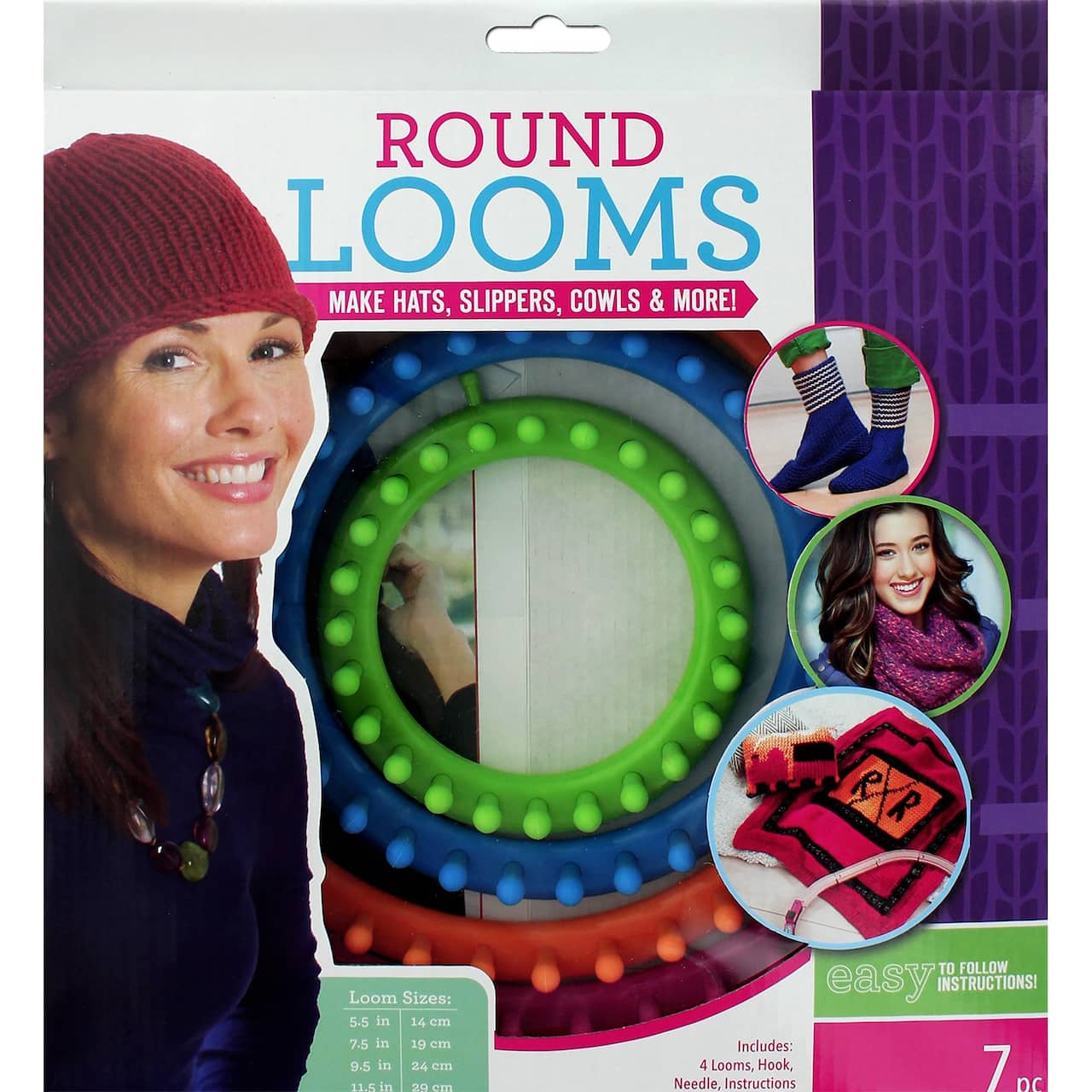 Leisure Arts Circle Looms With Hook Set Michaels Leisure arts circle looms with hook set michaels